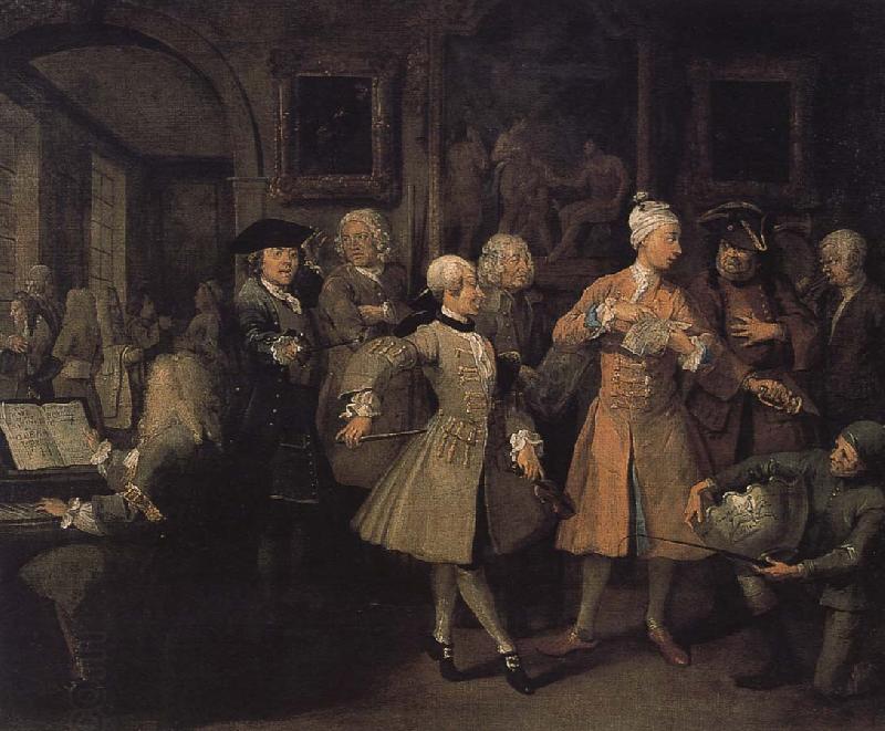 William Hogarth Conference organized by the return of a prodigal oil painting picture